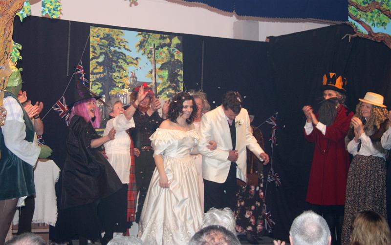 Curtain call 1.jpg - The happy couple take a bow.